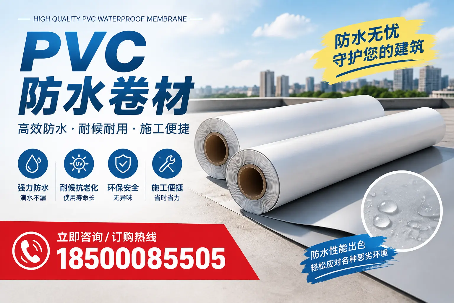 如何正确储存PVC防水卷材？贵阳用户的实用建议